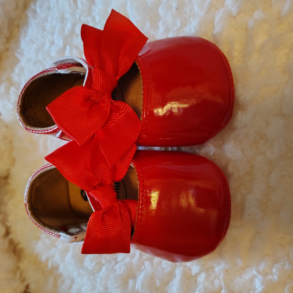 Red Bow Kids Shoes